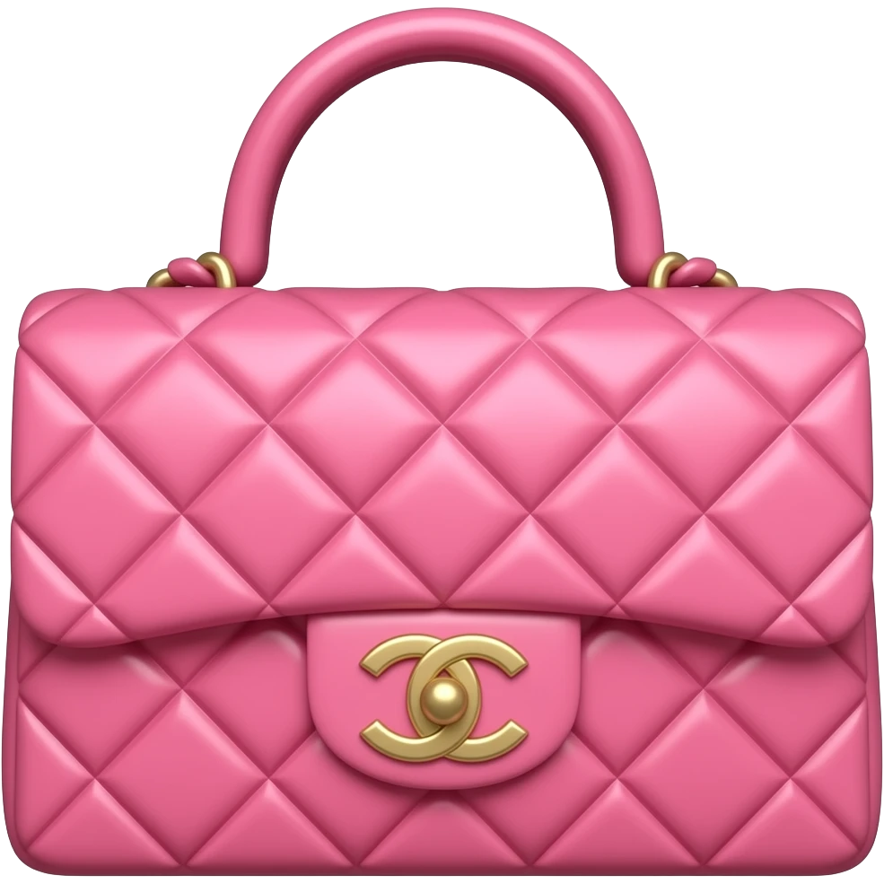chanel pink bag emoji