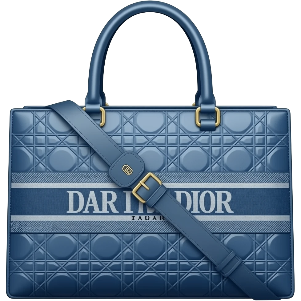 blue dior tote bag emoji