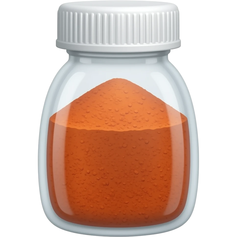 piment de cayenne en poudre en flacon emoji