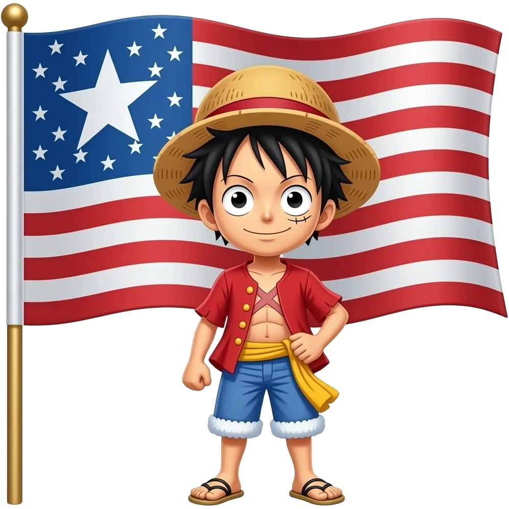 Luffy flag emoji emoji