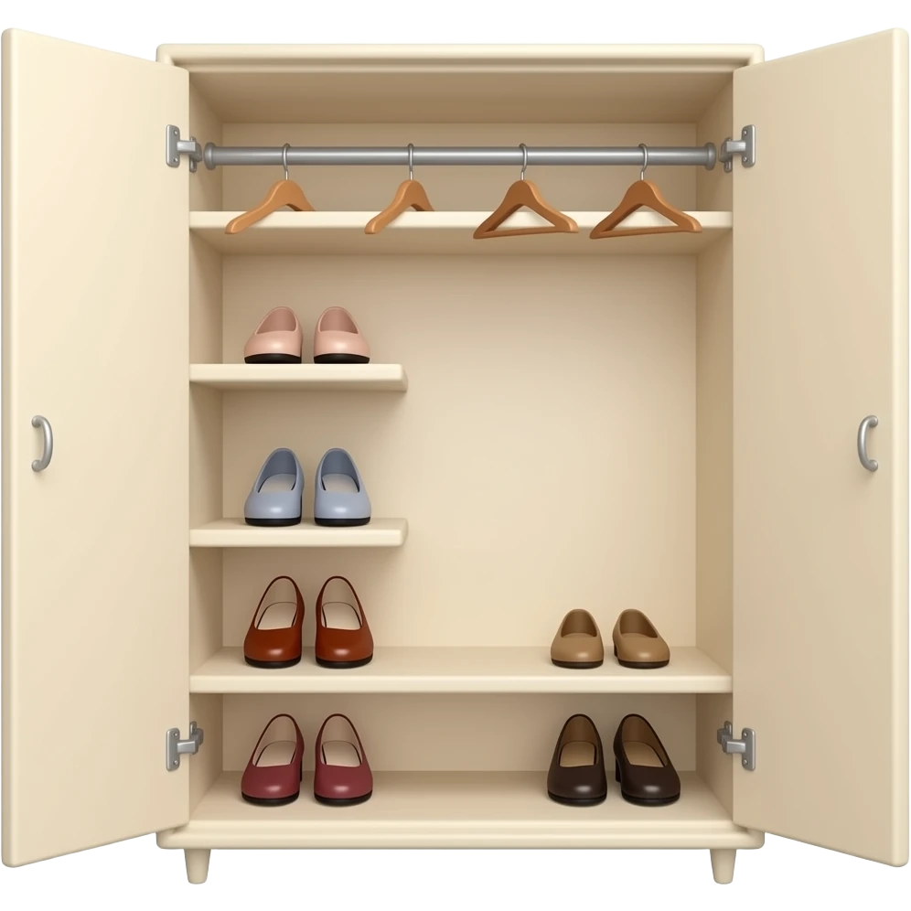 shoes wardrobe cream color the wardrobe emoji