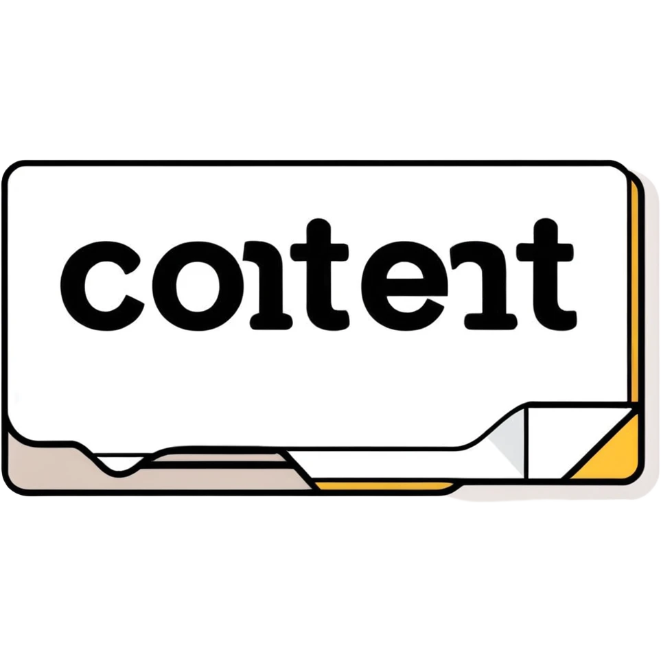A sign with the word Content on it in red emoji