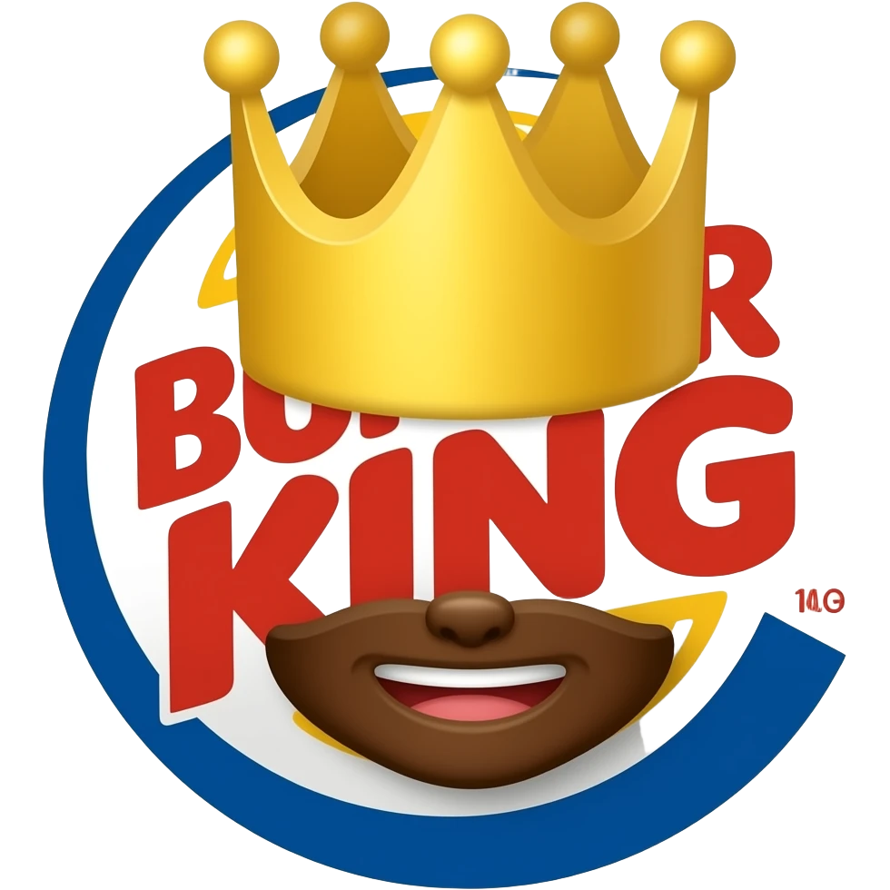 The King of Burger King from Fictional Characters emoji