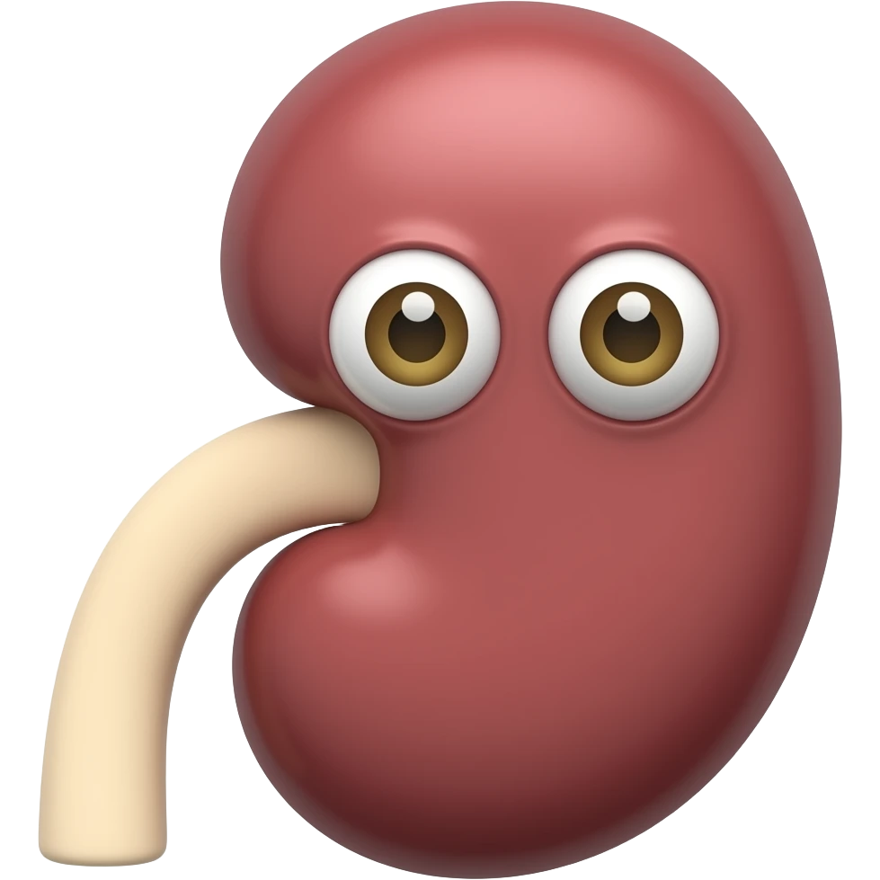 kidney organ with eyes emoji