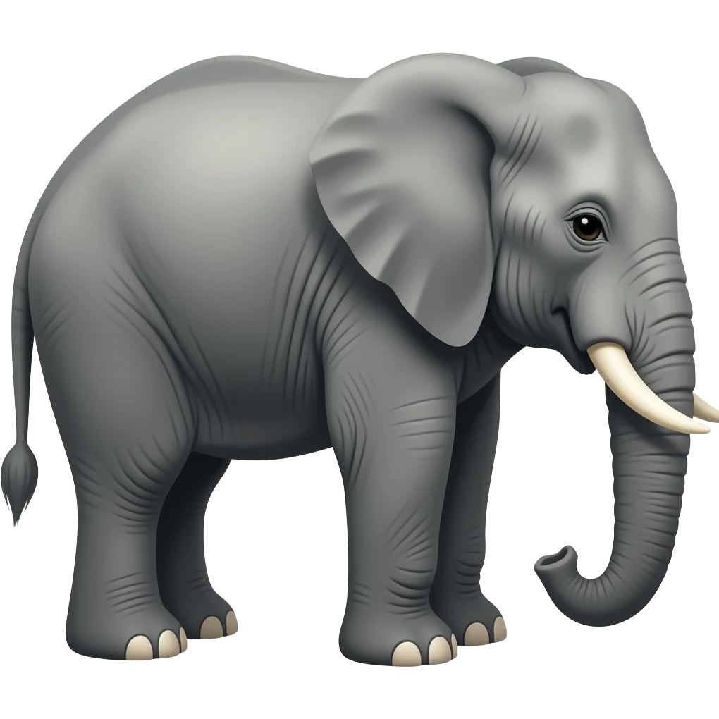 elephant facing towords right  emoji emoji