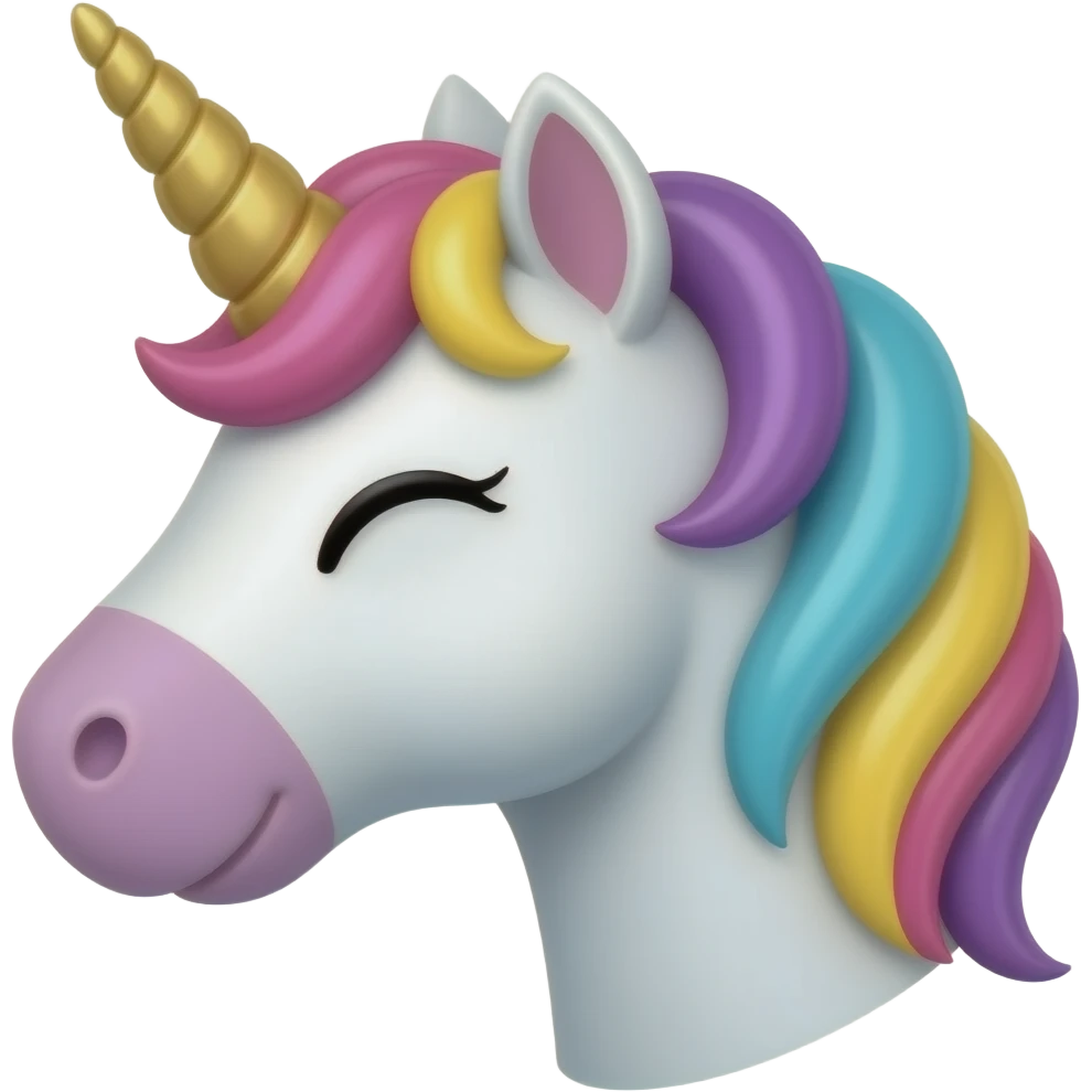 unicorn balloon emoji