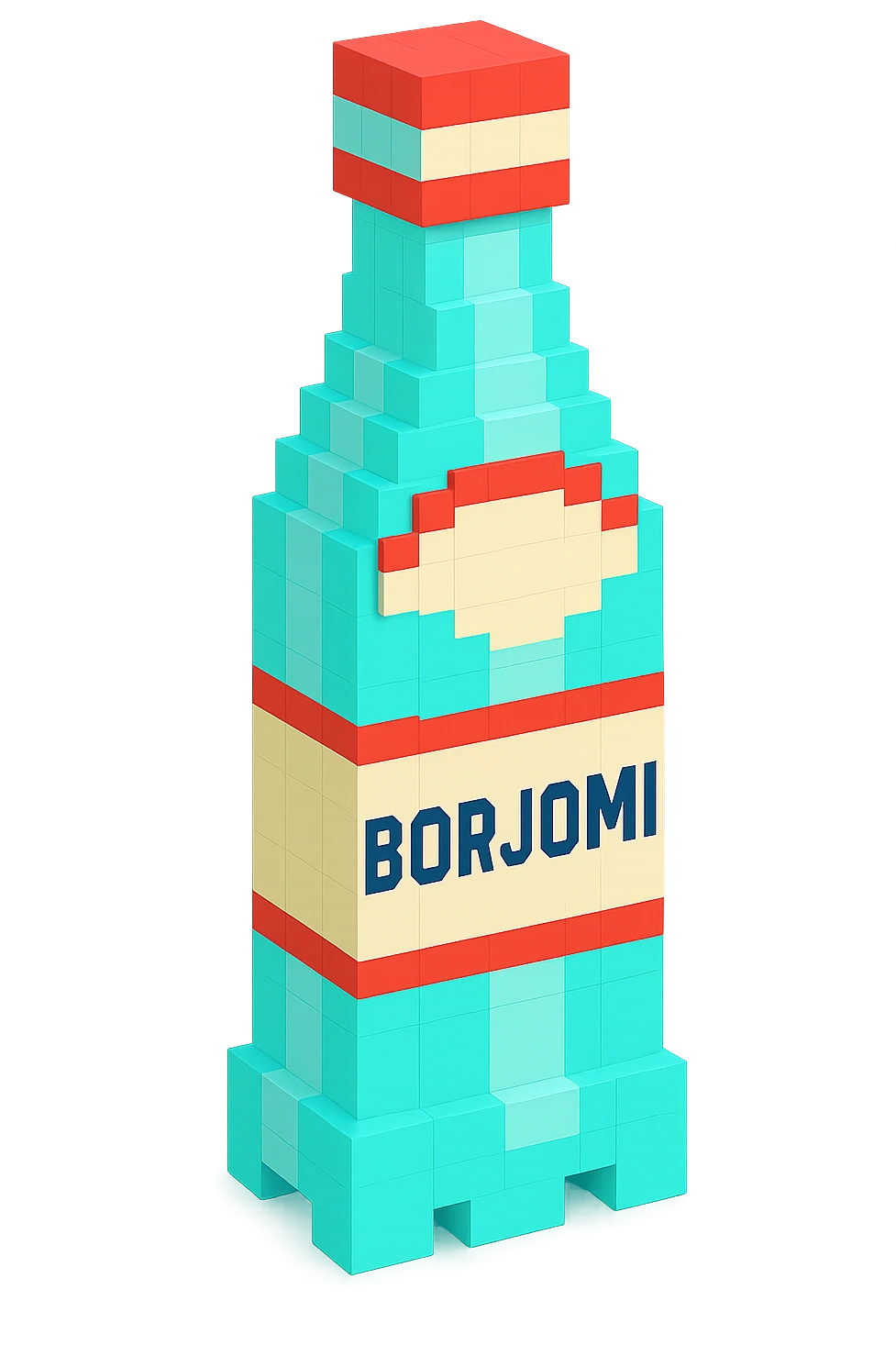 бутылка borjomi, no background emoji