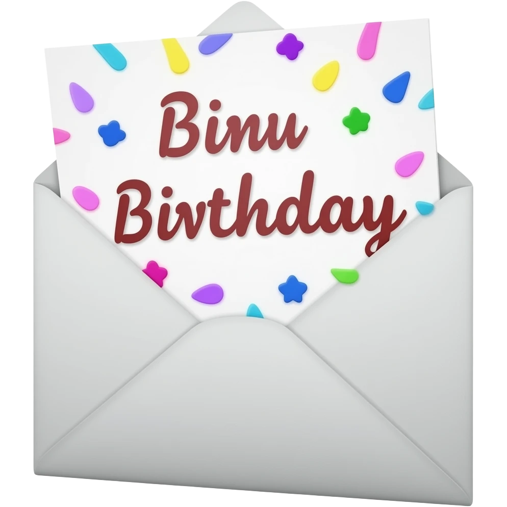 Поздравлялка с днем рождения от фирмы Moked emoji