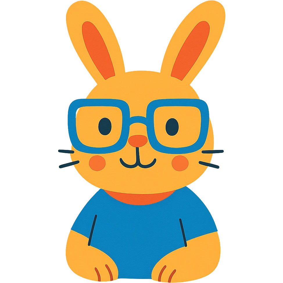 bunny with glasses emoji