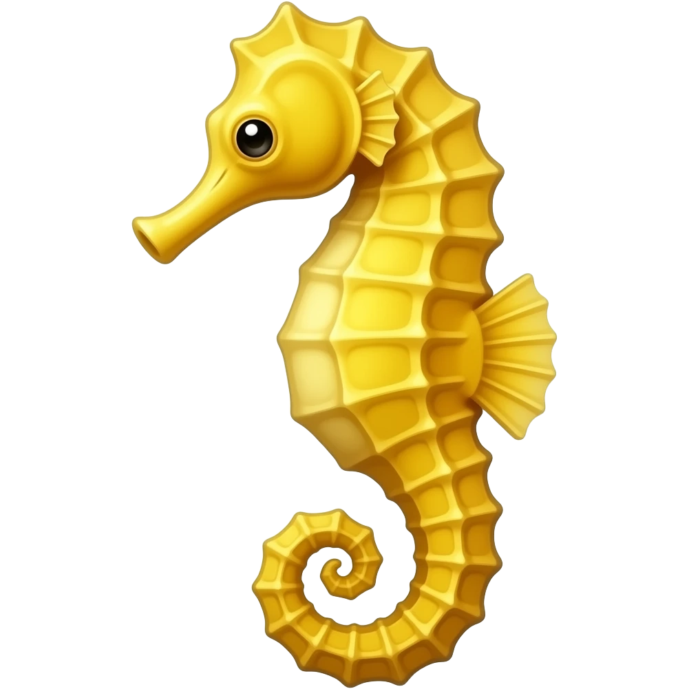 Yellow seahorse emoji emoji