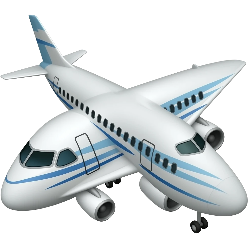 Airplane in real life emoji