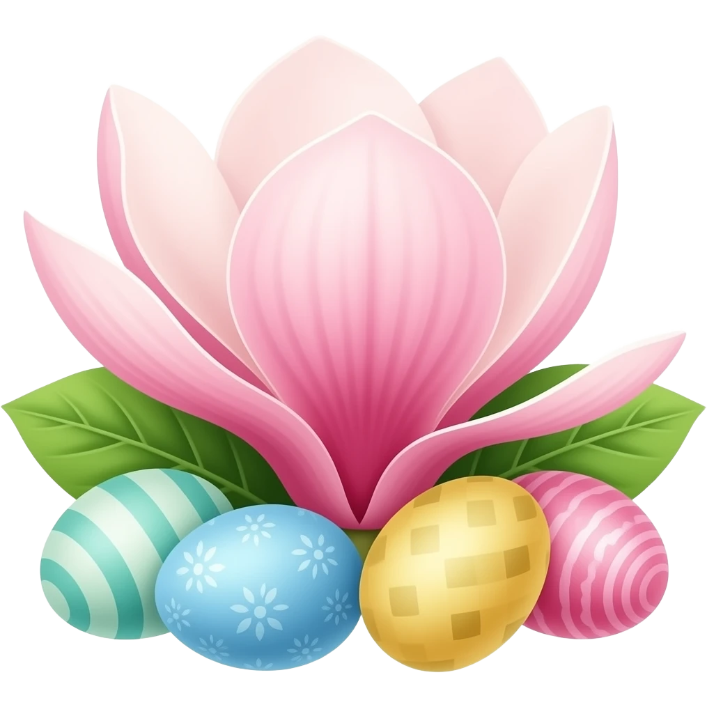 Easter magnolia emoji