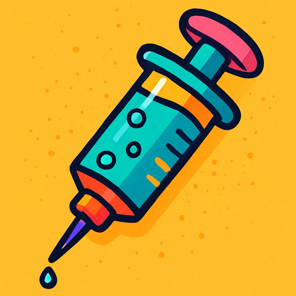 syringe, cartoon style emoji