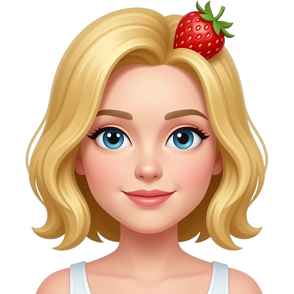 strawberry blonde hair emoji