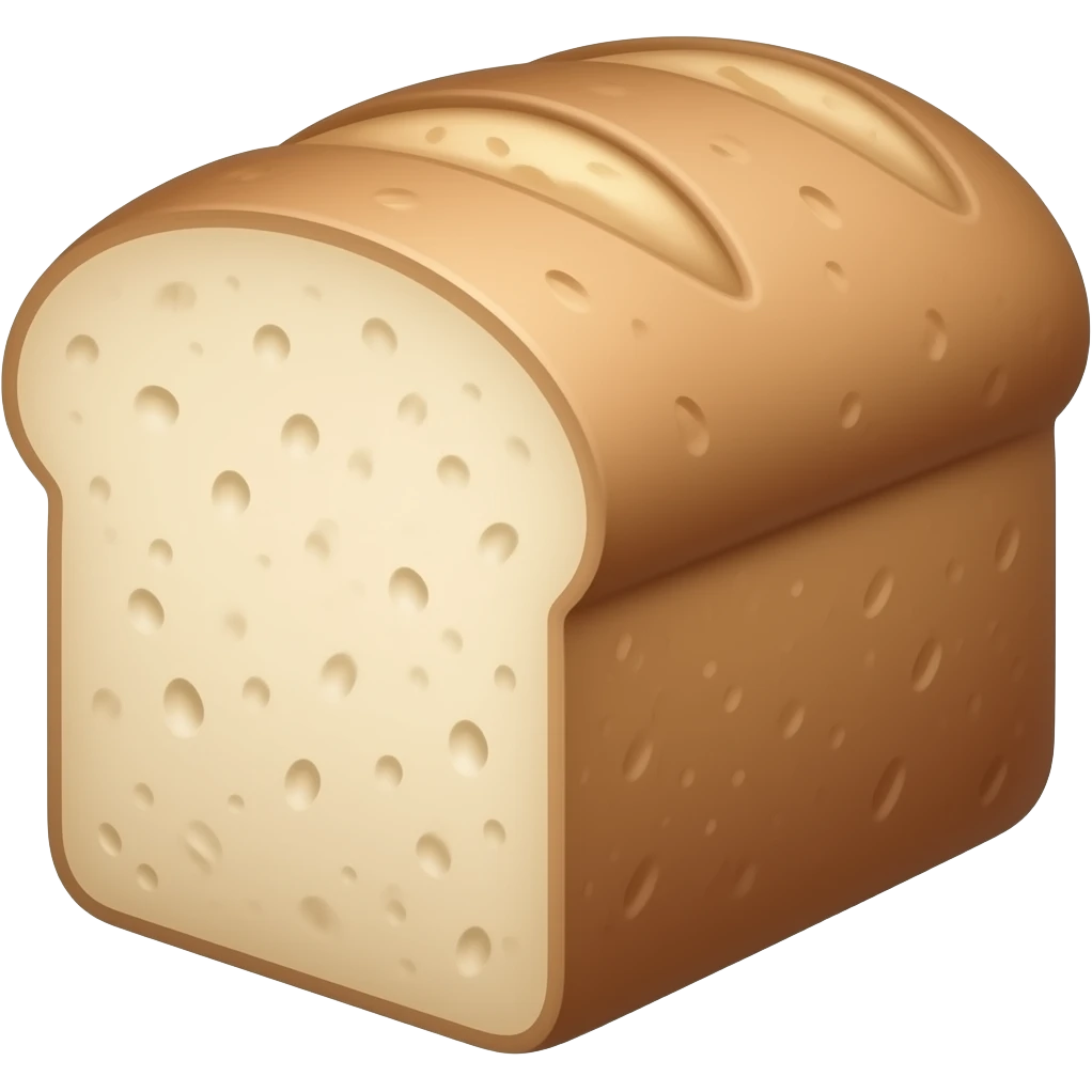 whole wheat bread loaf emoji