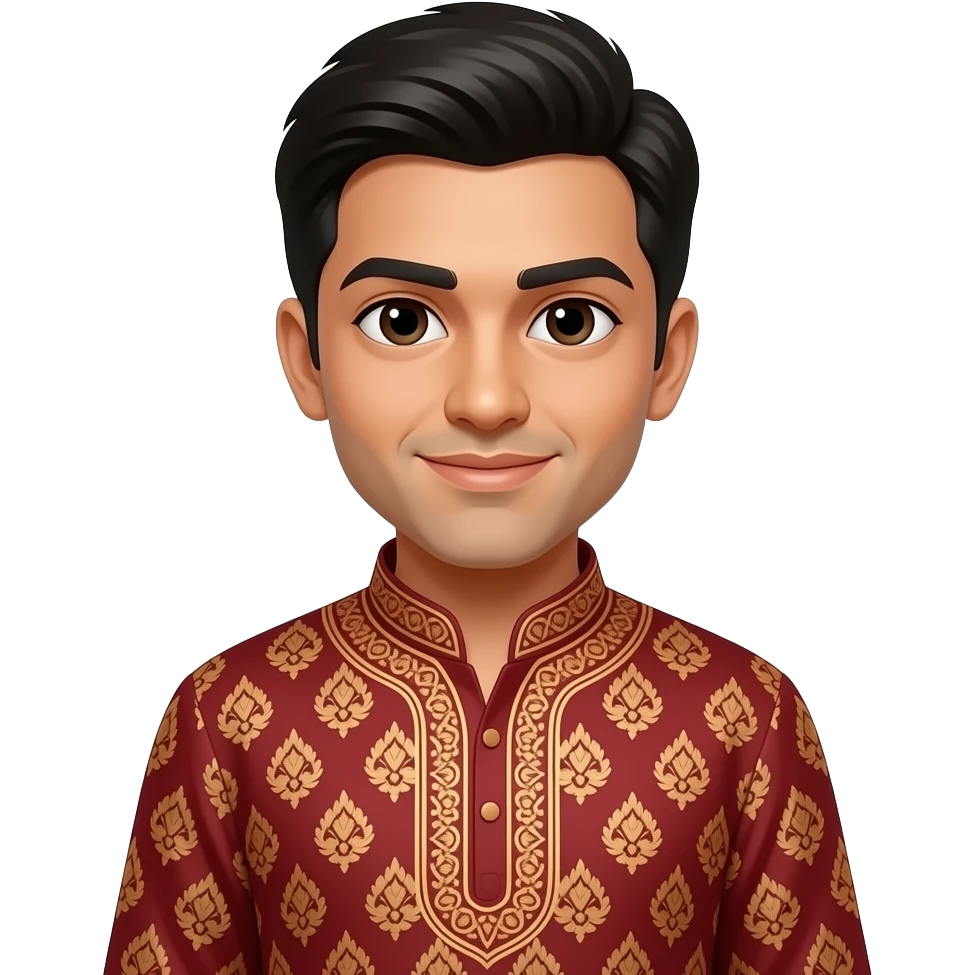 Wear kurta without colar emoji