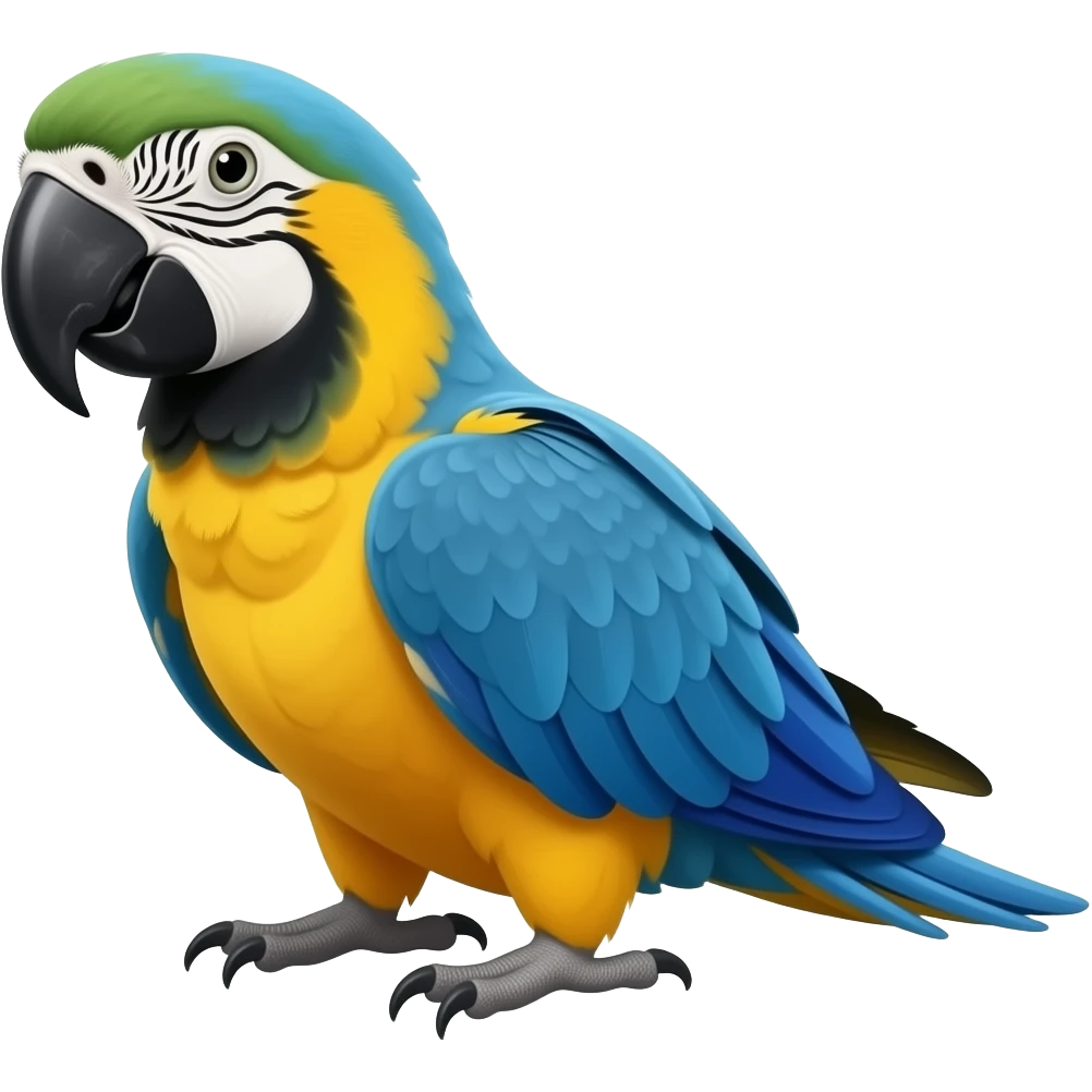 blue head Amazon parrot emoji