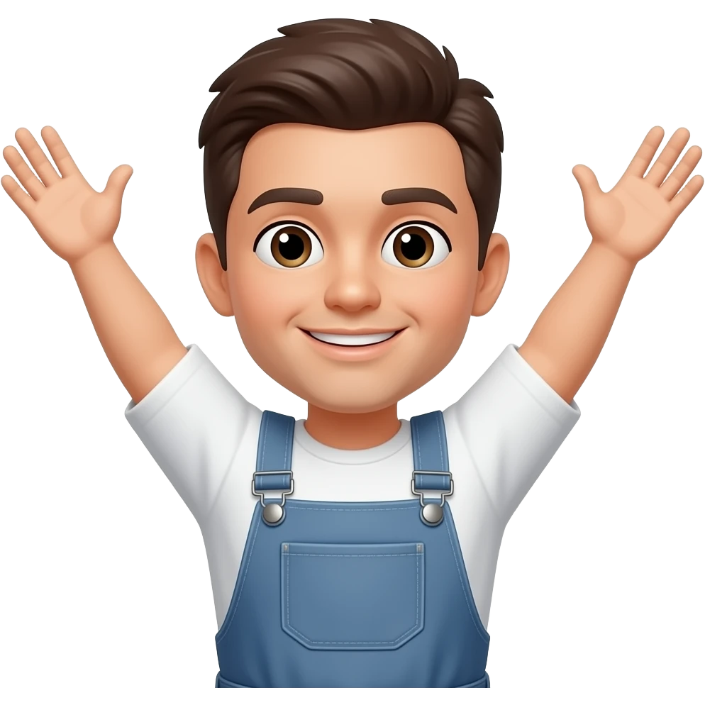 arms raised on side emoji