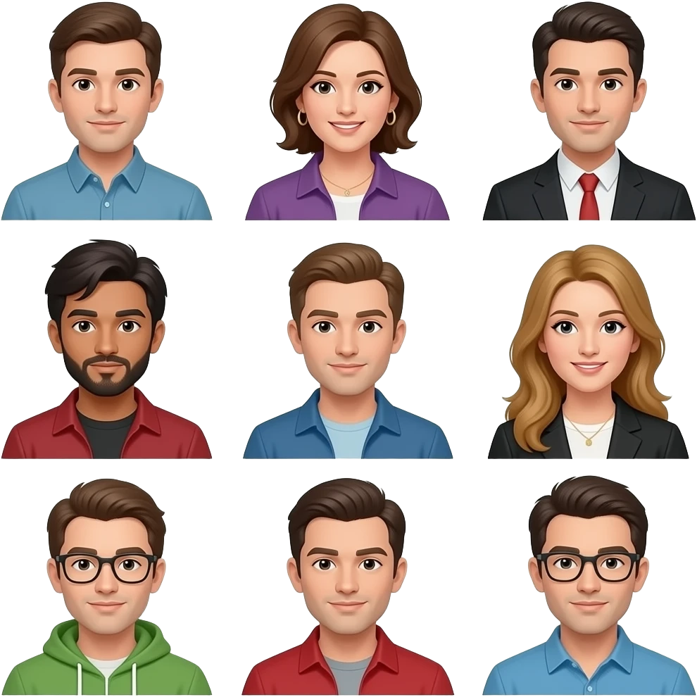 varias personas con botas negras emoji