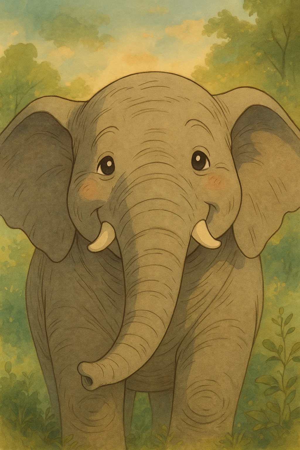 smiling elephant emoji