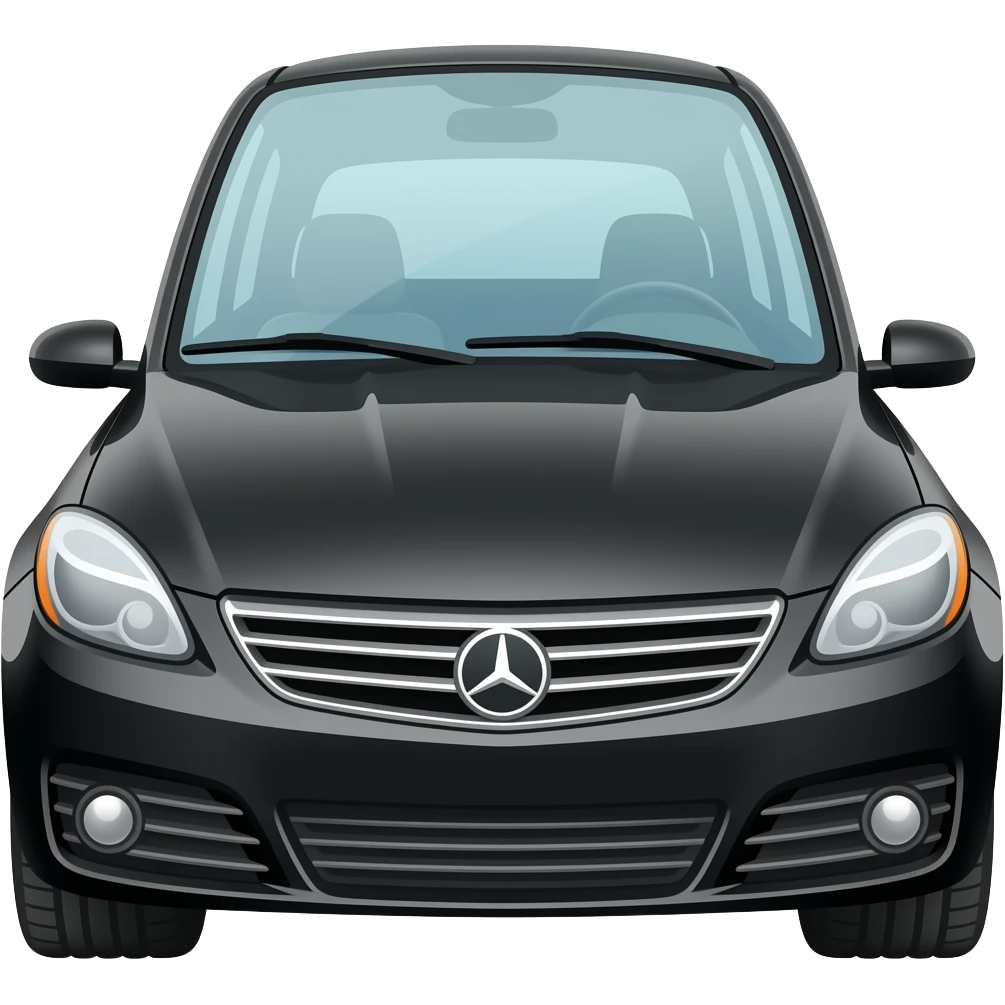 Make this car in black color emoji