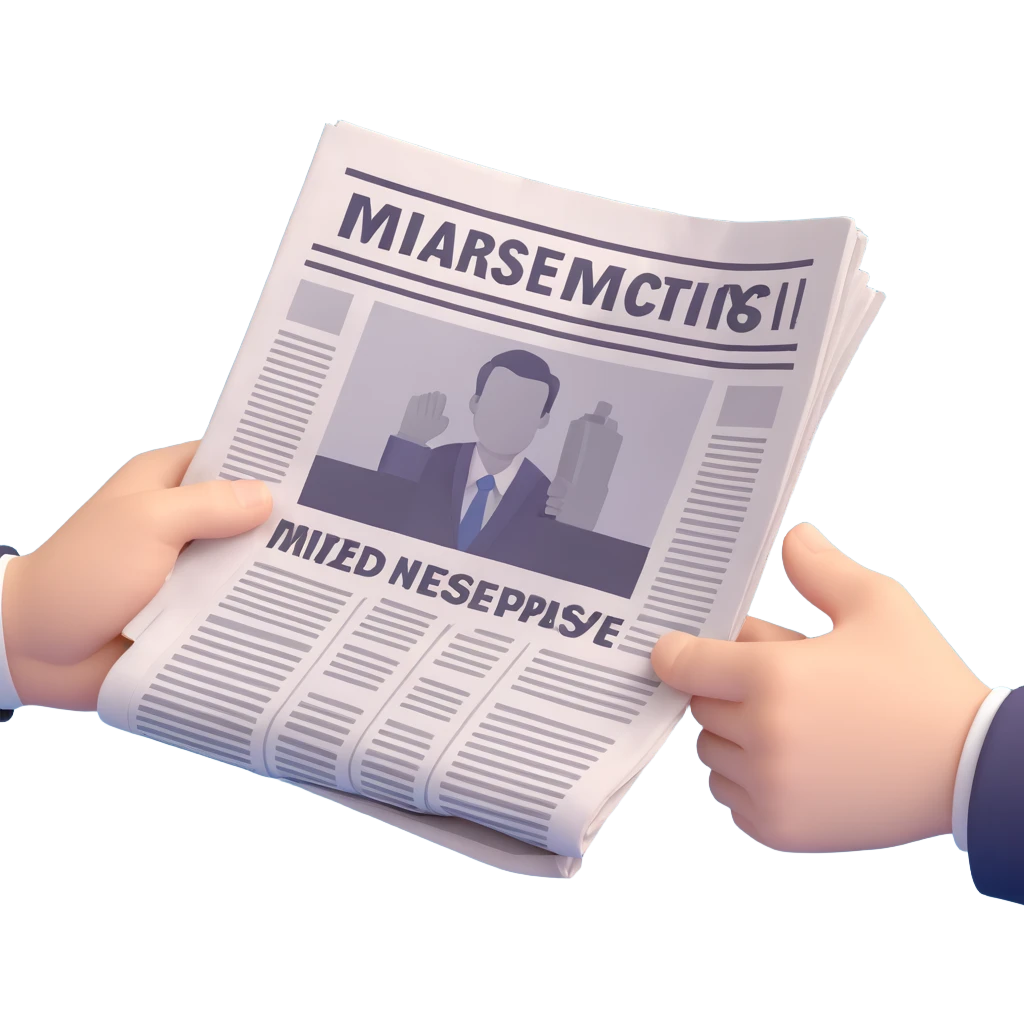 hands holding a newspaper emoji