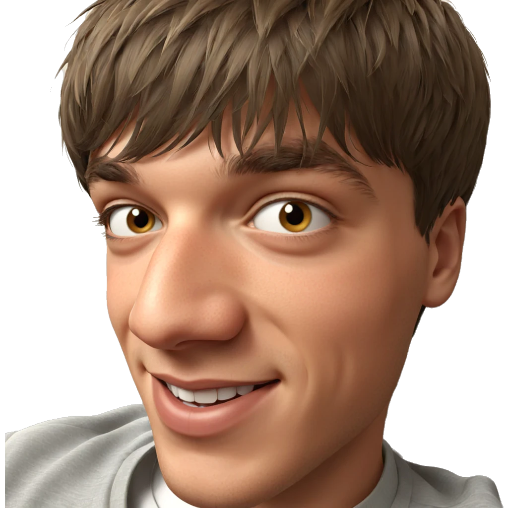 happy boy portrait smiling emoji