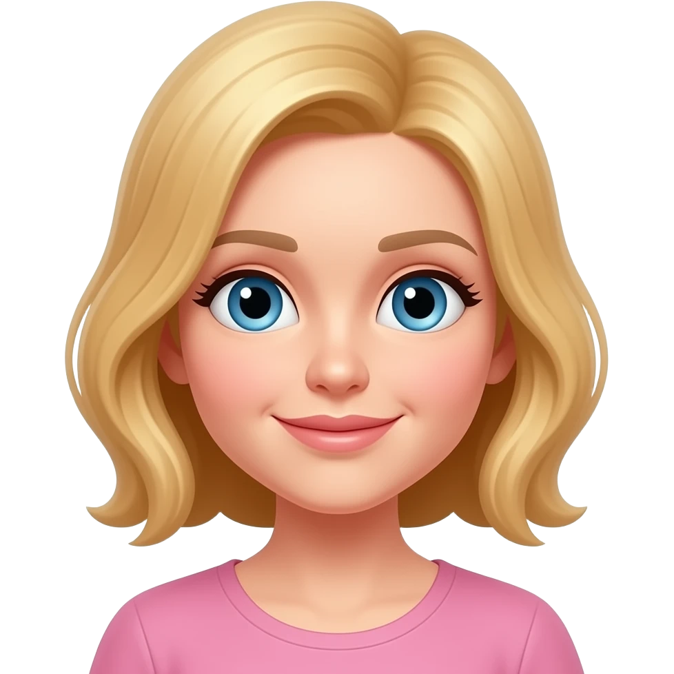 Blonde Hair mom with big beautiful eyes emoji