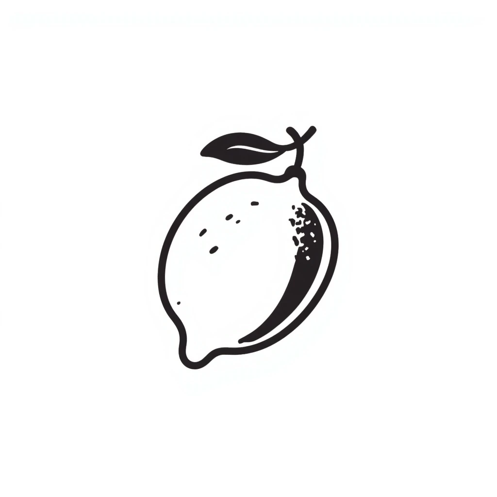 A simple lemon emoji