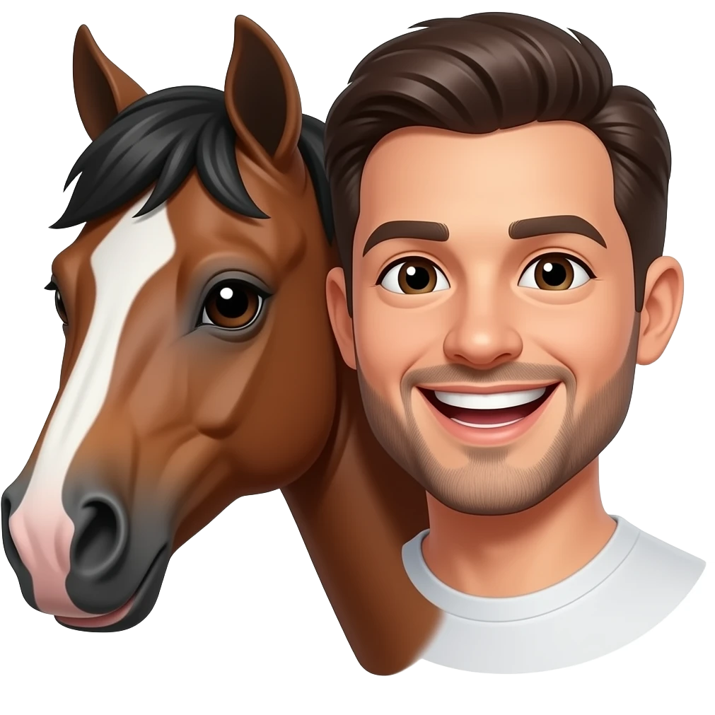 🤣+🐴 emoji