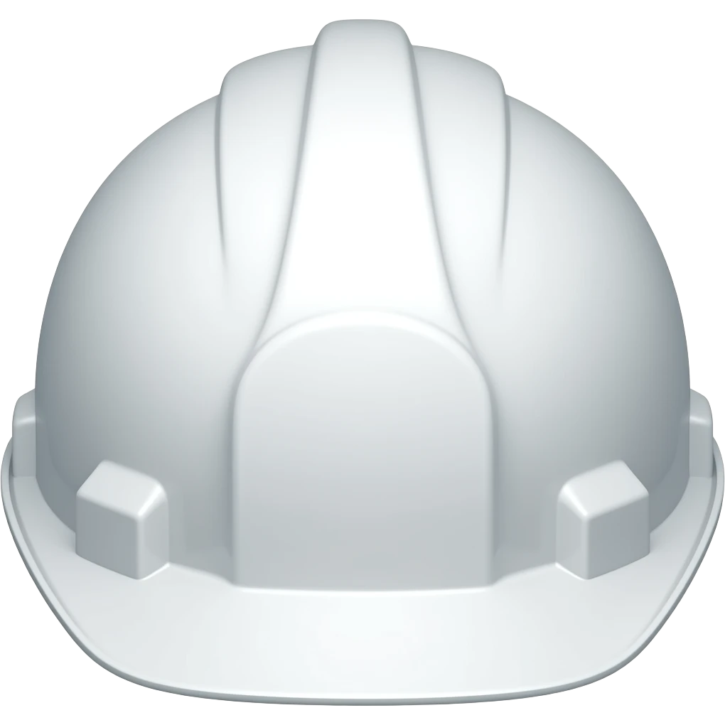 Casco blanco de ingeniero emoji