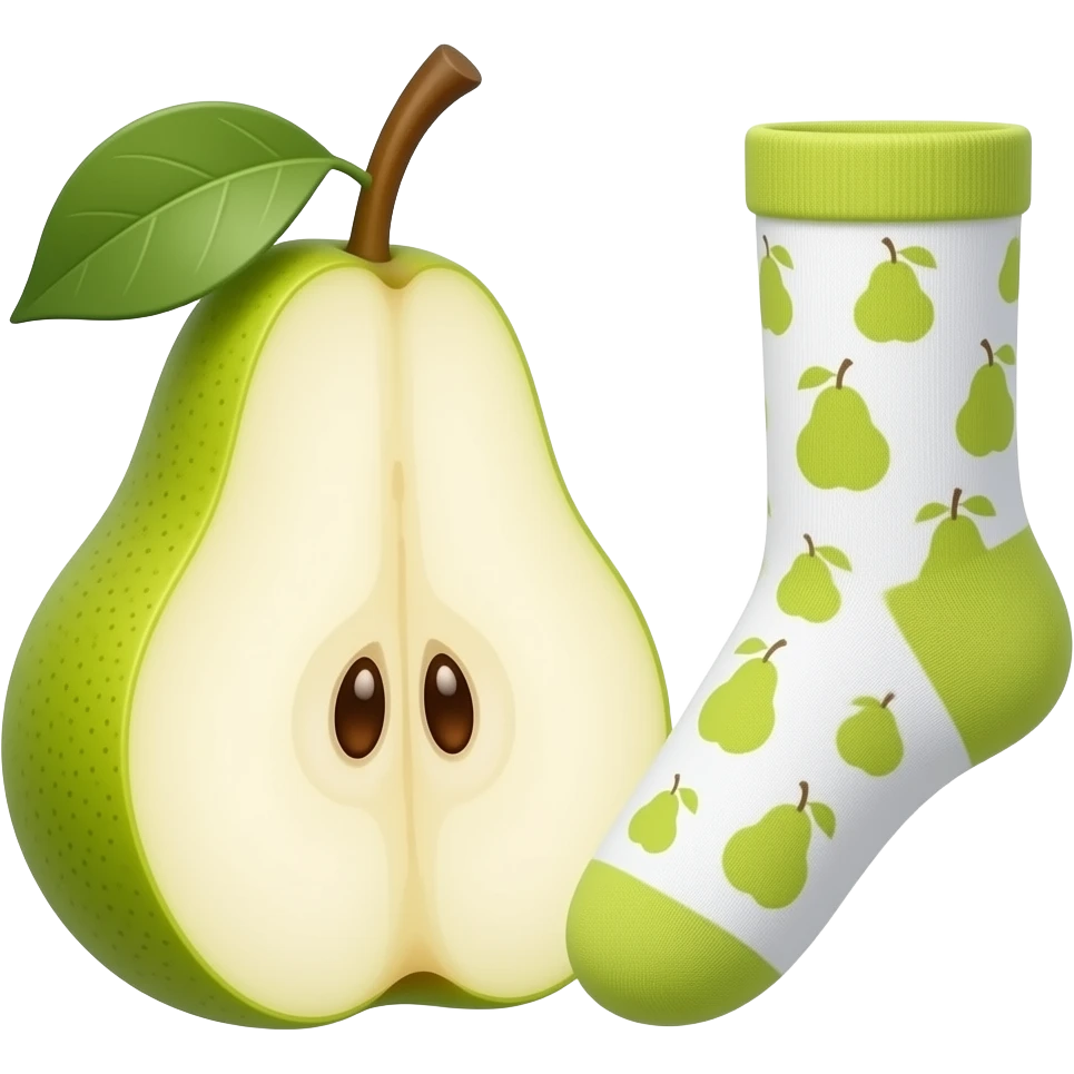 An message from apple company and it says that it was converted to pear and now releases pear socks emoji