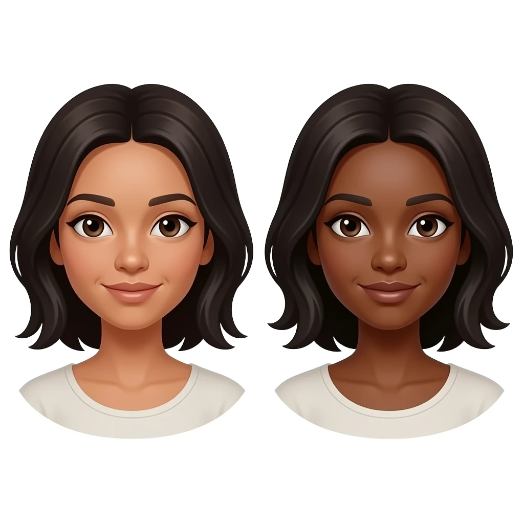 2 black females emoji
