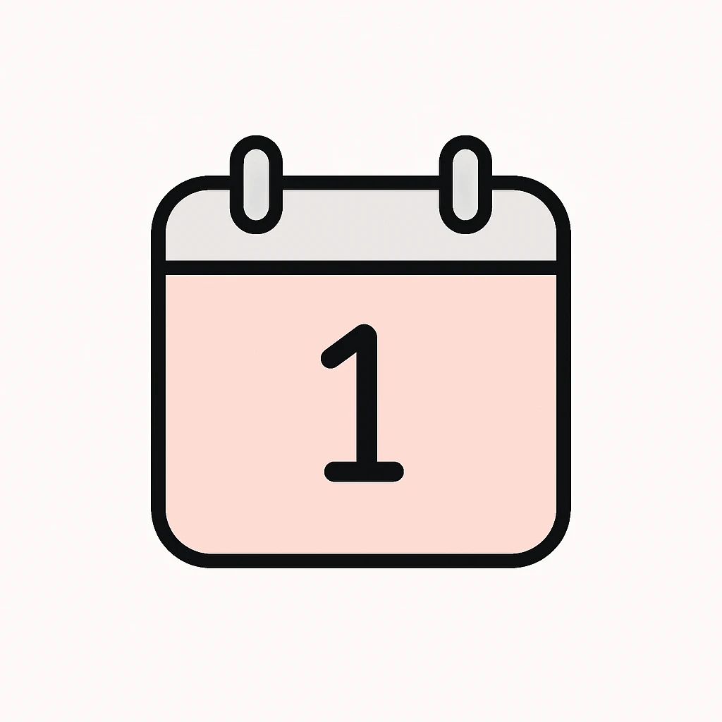 calendar icon in a pink gradient, contemporary look emoji