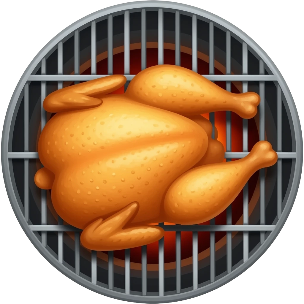 pollo en la parrilla emoji
