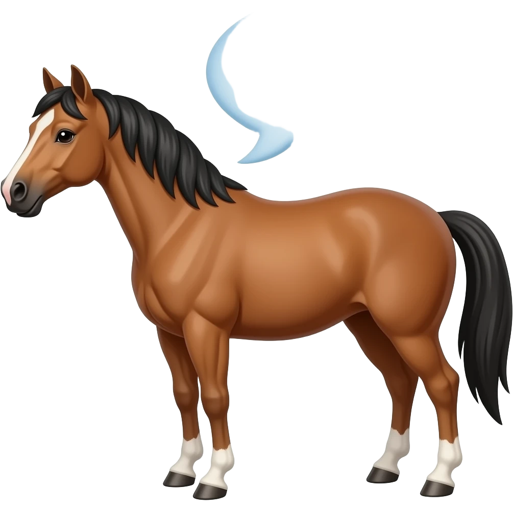 horse with speech bubble emoji
