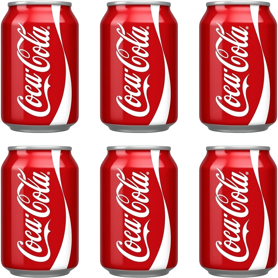 six cans of cola emoji