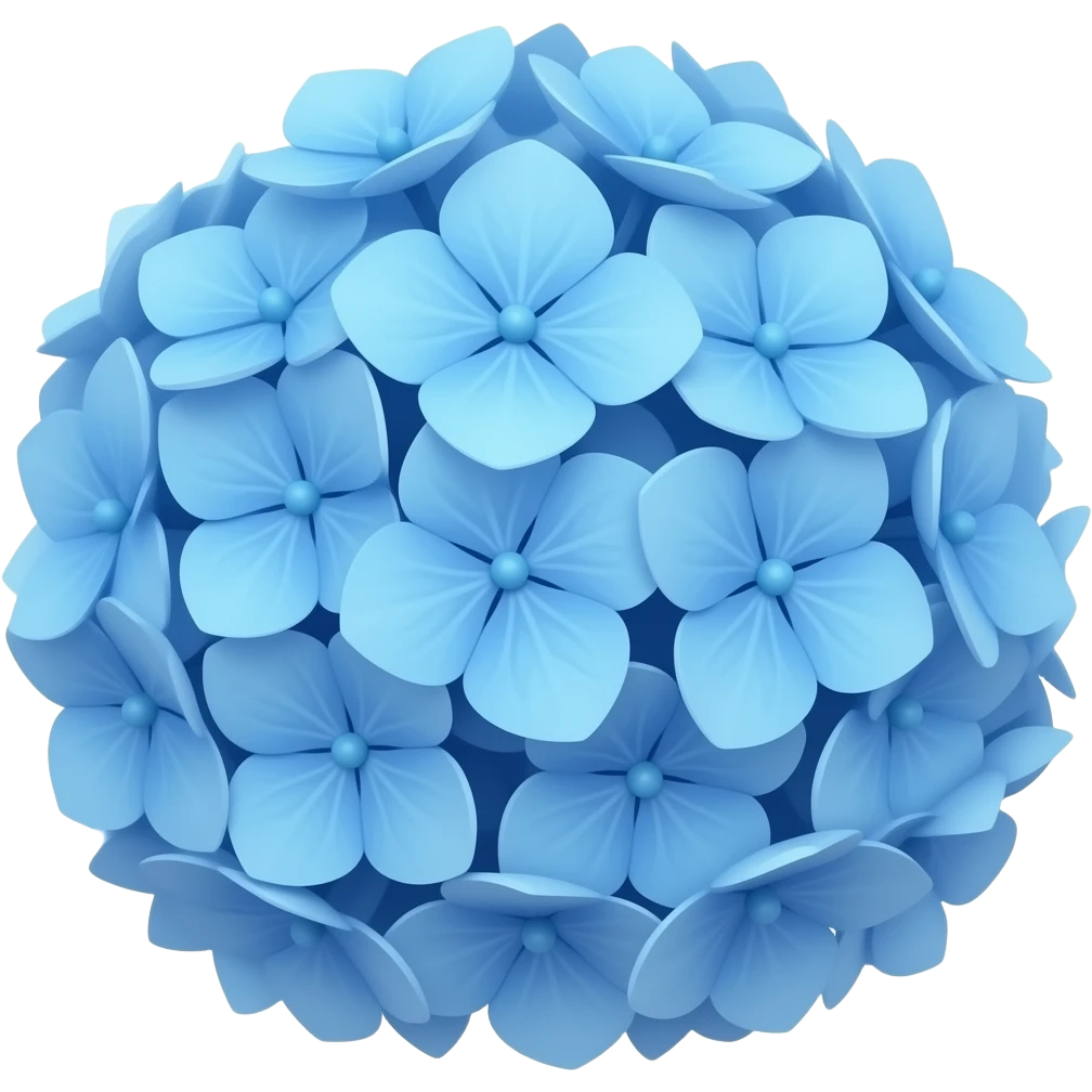 make me blue hydrangeas emoji