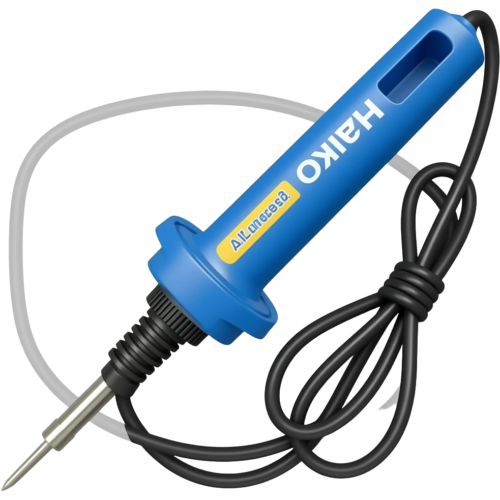 soldering iron hakko with black cable emoji