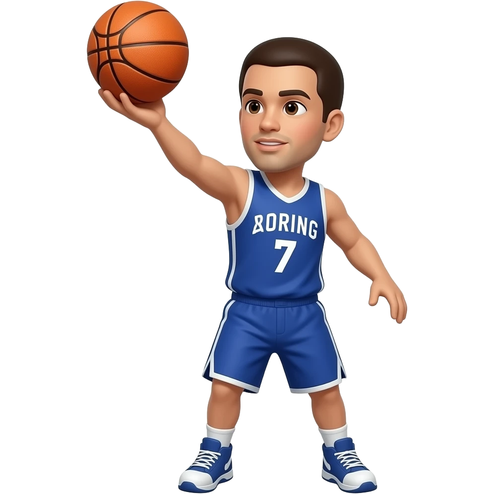 Shooting basketball like a famous meme on ig emoji