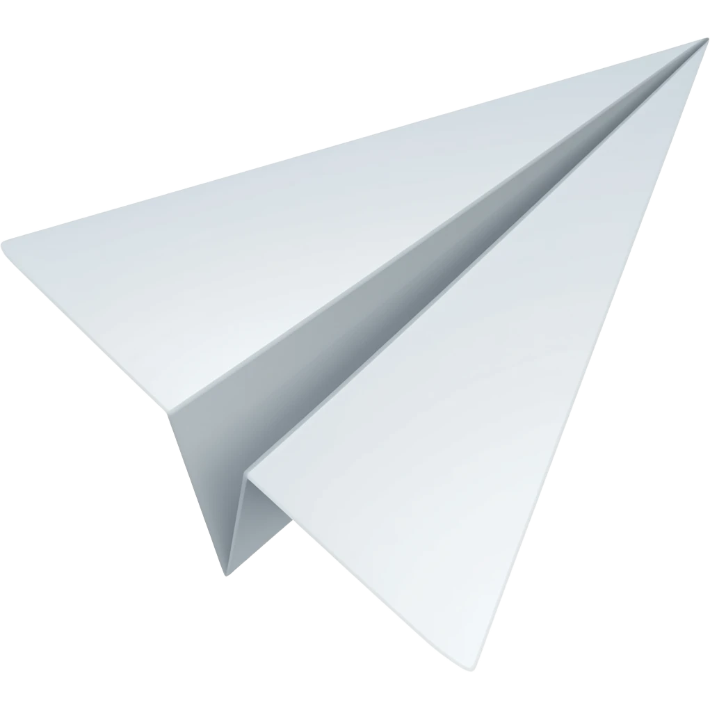 avion en papier emoji