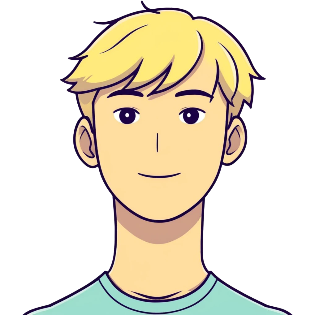 À Young blond man called « Le G » emoji