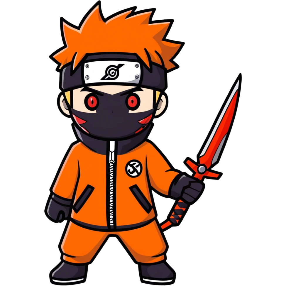Naruto anime face vampire emoji