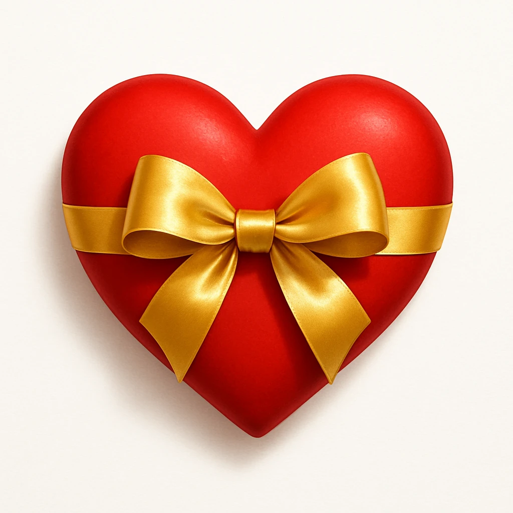 heart with a bow emoji