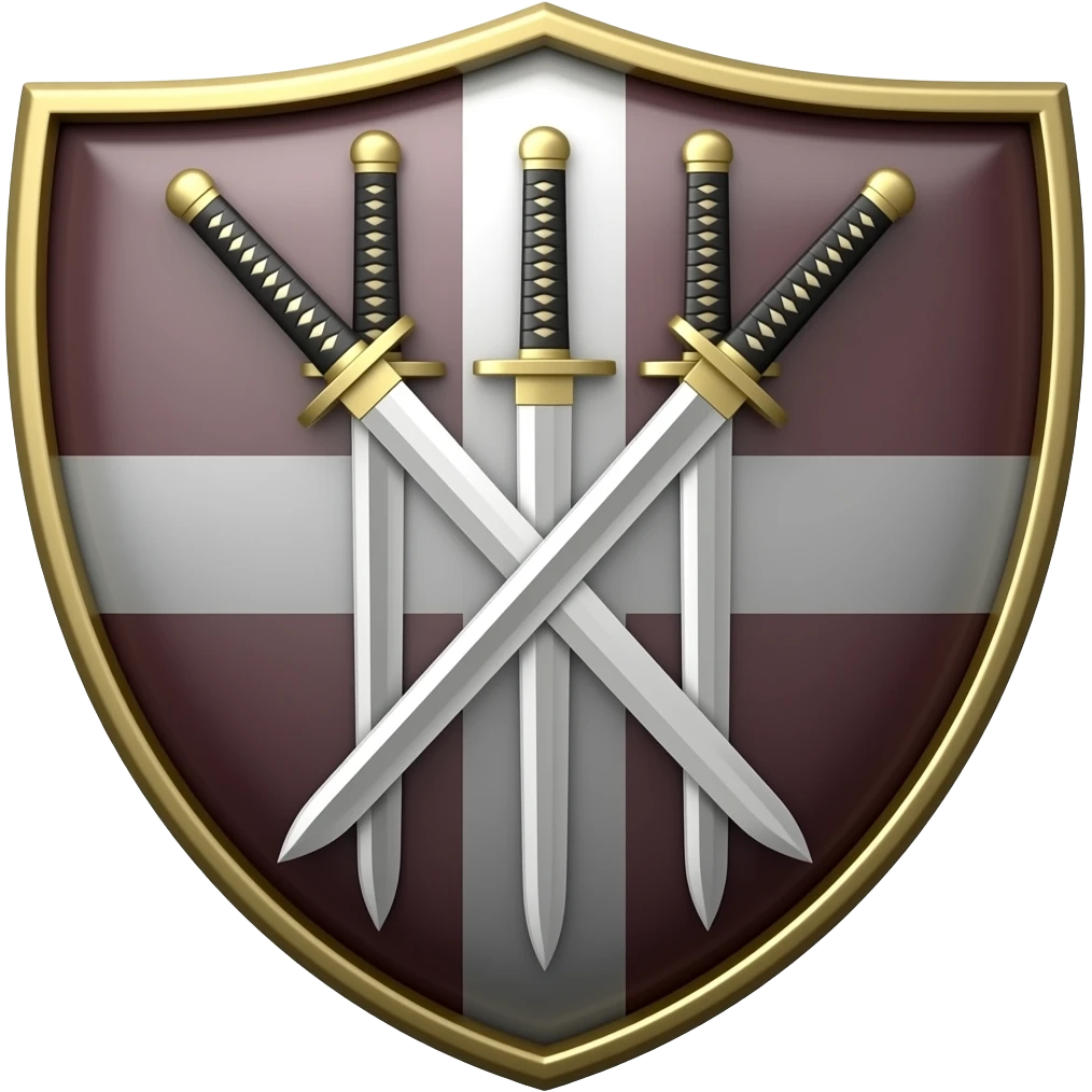 3 katanas blason emoji