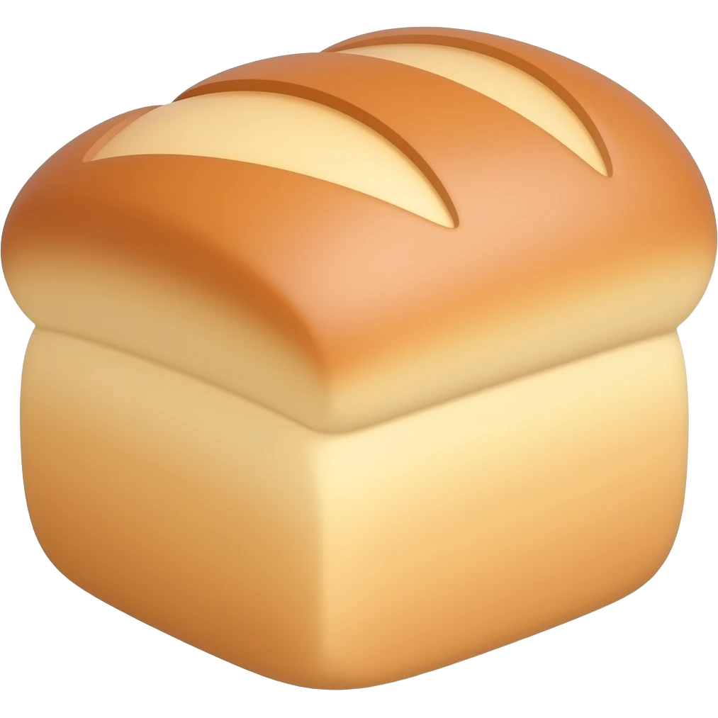 white bread loaf realisit emoji