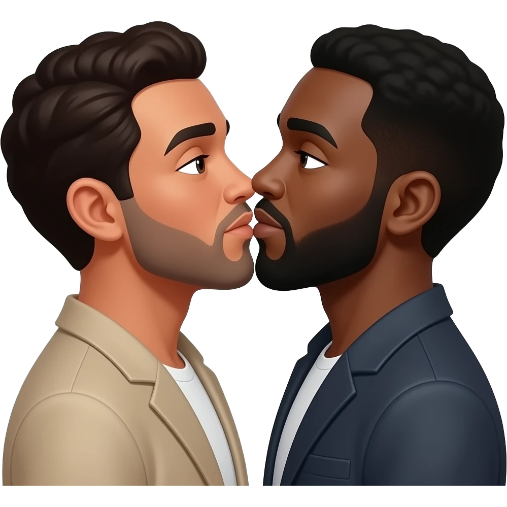 2 black dudes having sex emoji