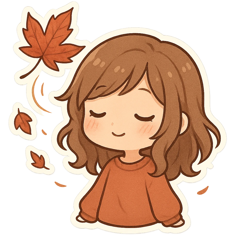 飘洒的红叶 emoji