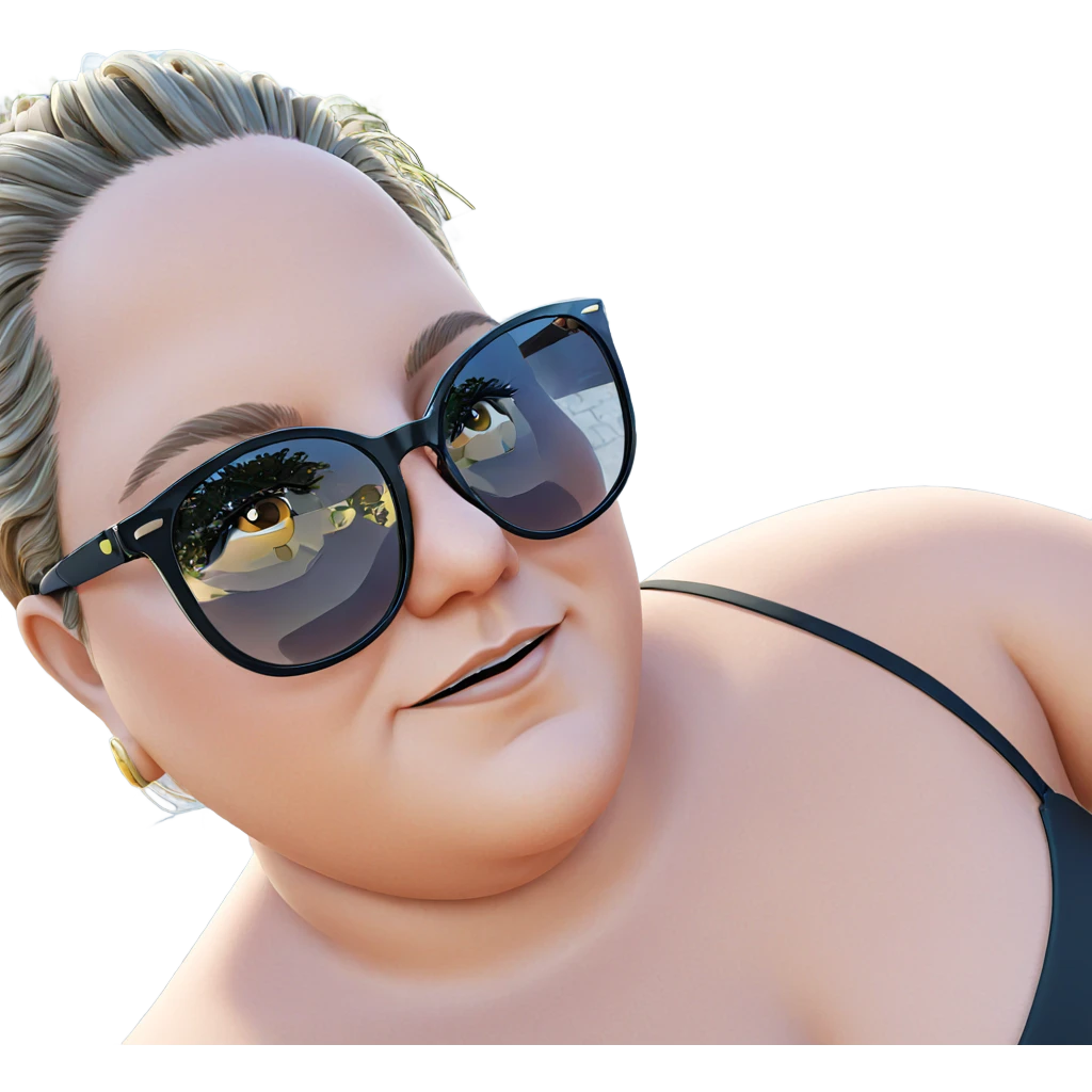 girl in sunglasses outdoors emoji