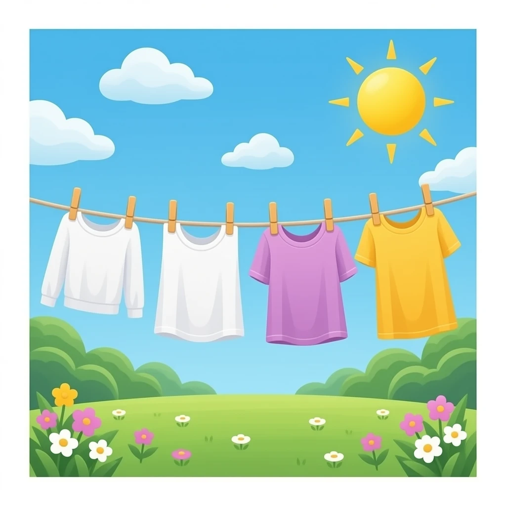 australian washing line with clothes hanging emoji